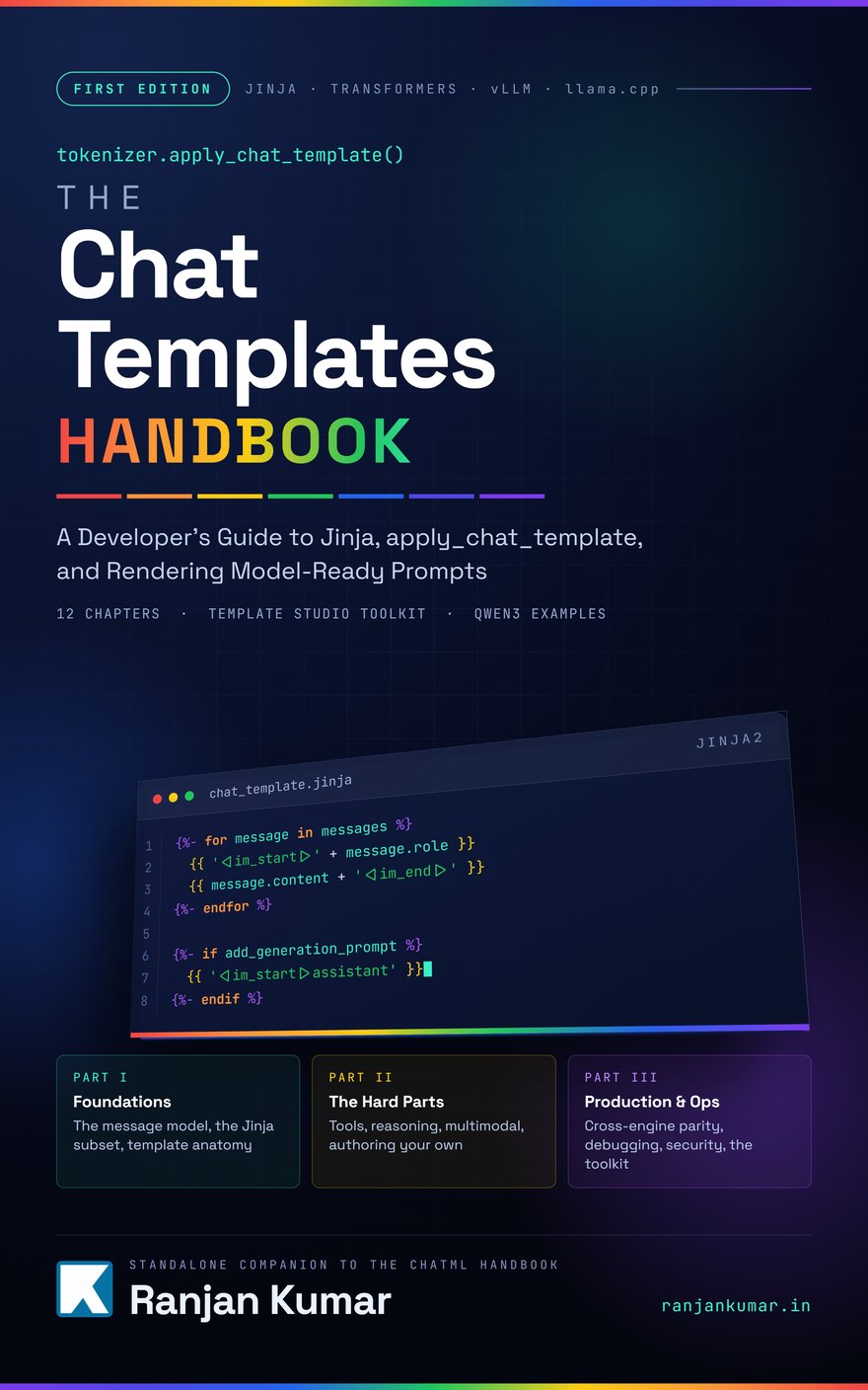 The Chat Templates Handbook by Ranjan Kumar - front cover